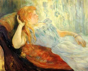 Young girl resting [2] - Morisot